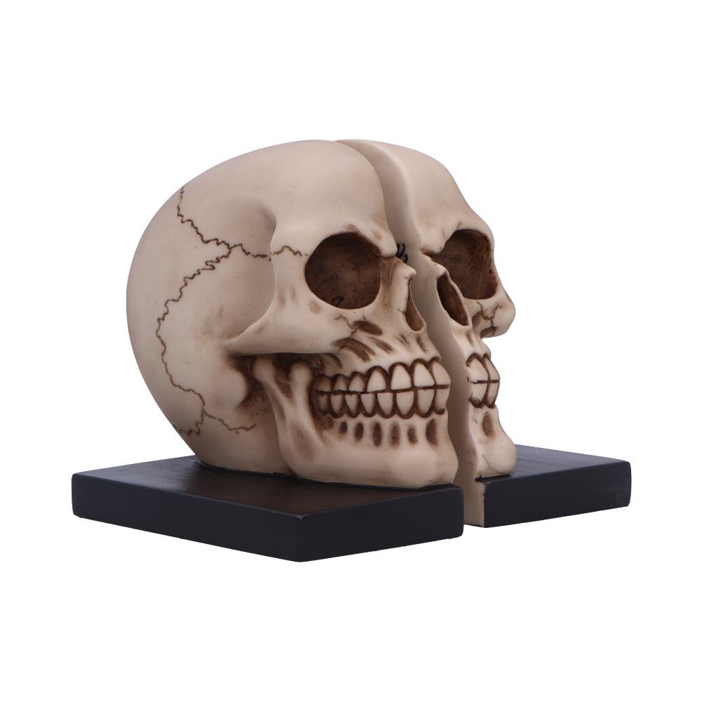 Final Chapter – Totenschädel Buchstützen 2er-Set 15 cm Gothic Skull Deko