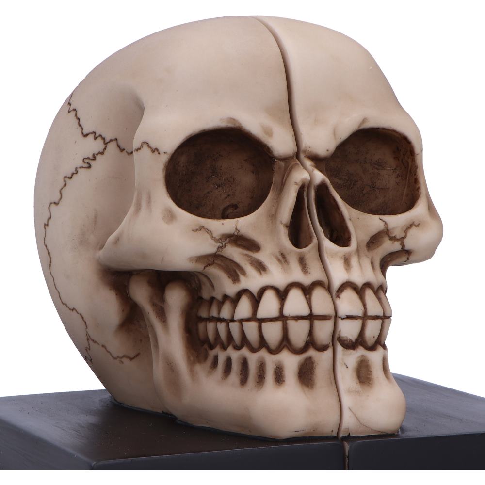 Final Chapter – Totenschädel Buchstützen 2er-Set 15 cm Gothic Skull Deko