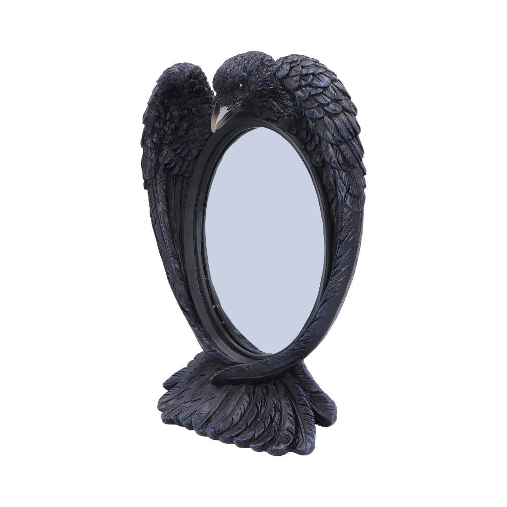 Nevermore Reflection Spiegel Rabe Düsterer Gothic – Stand- und Wandspiegel 30,2 cm