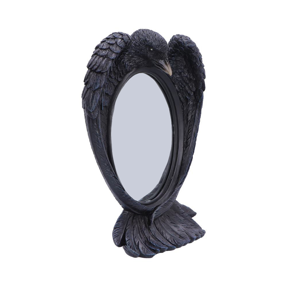 Nevermore Reflection Spiegel Rabe Düsterer Gothic – Stand- und Wandspiegel 30,2 cm