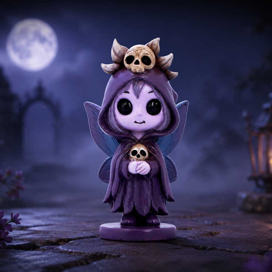 Süße, kleine Gothic Fee "Spirit Fairy Moorwyn"  8.8 cm Dekofigur Witchy