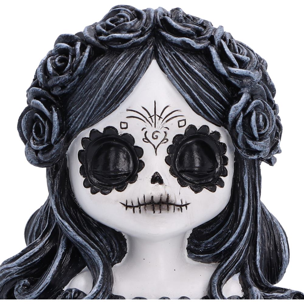 Flor De Muerte – Day of the Dead Schmuckdose 12,4 cm Gothic Deko Aufbewahrungsbox