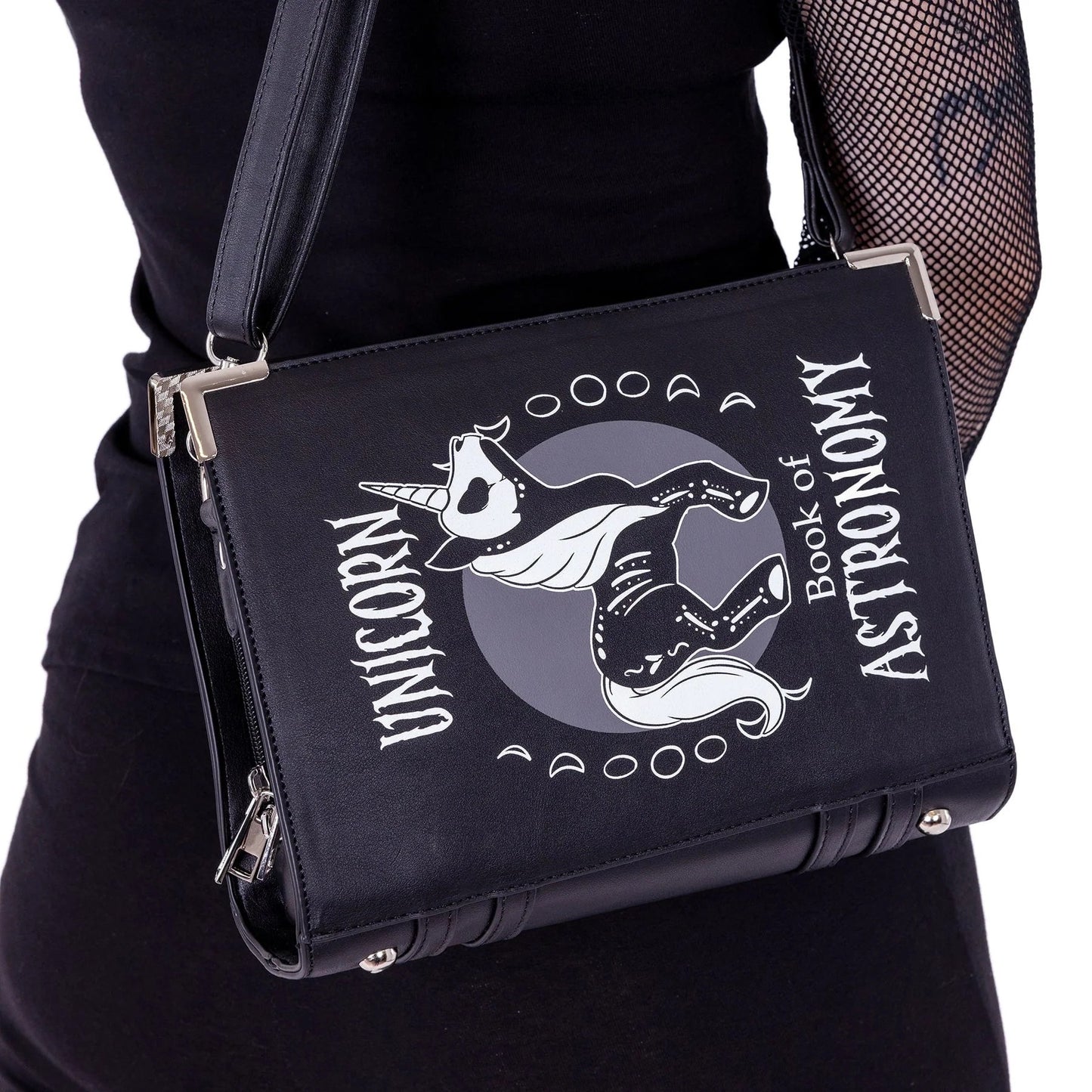 Anime Einhorn-Tasche "Unicorn Astronomy Book" Cupcake Cult Gothic