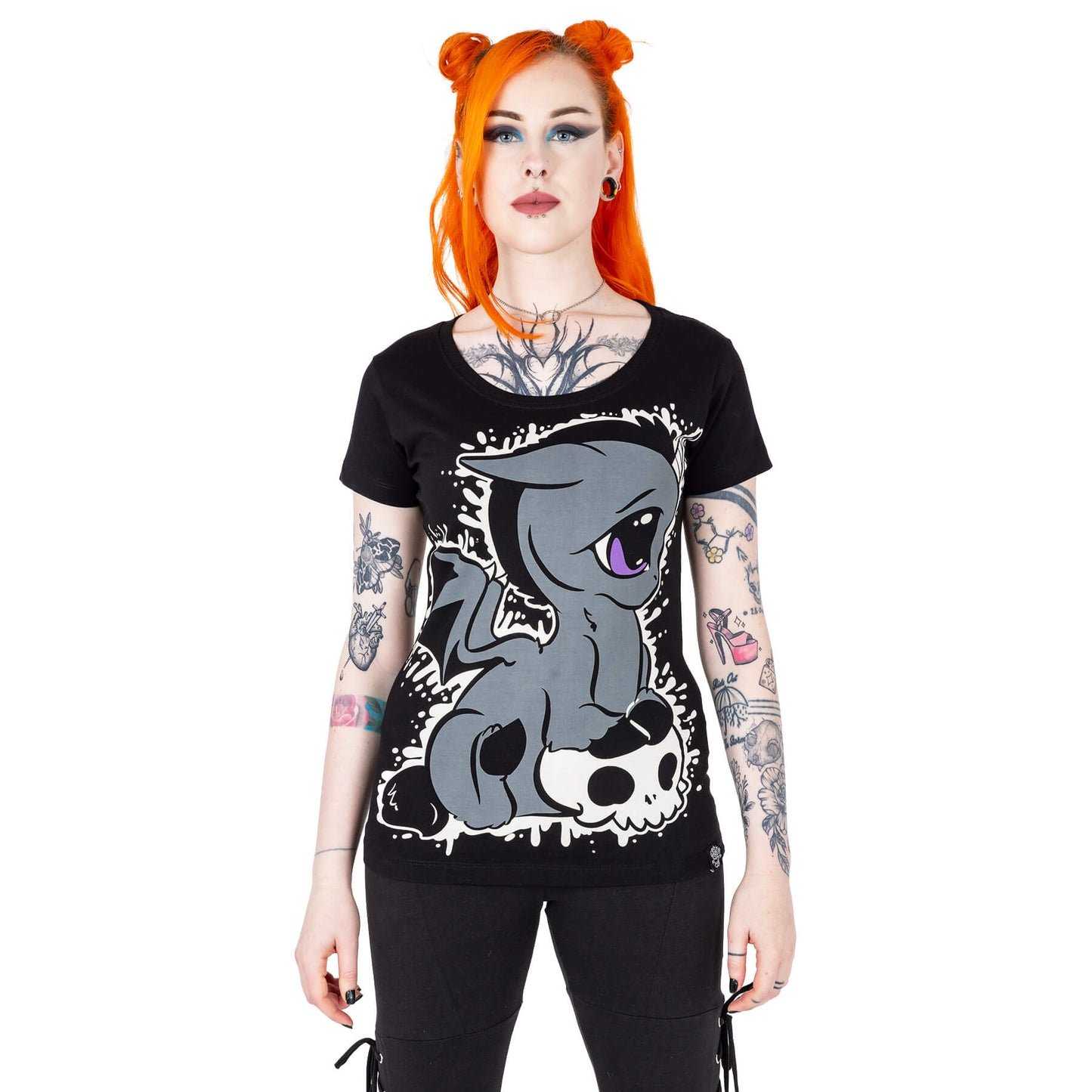 Unicorn Splatter T-Shirt – Model Frontansicht
