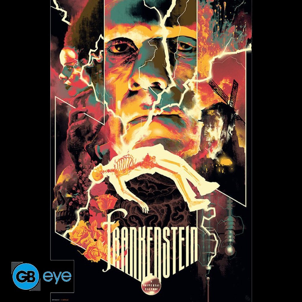 Poster 91,5 x 61 cm Universal Monsters - Frankenstein