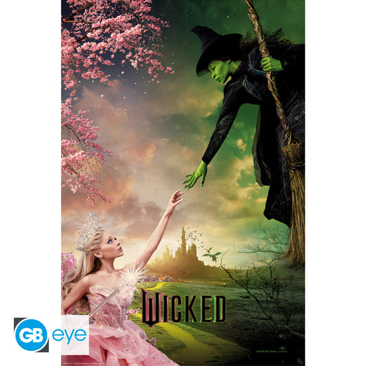 Poster 91,5 x 61 cm Wicked - Elphaba & Glinda