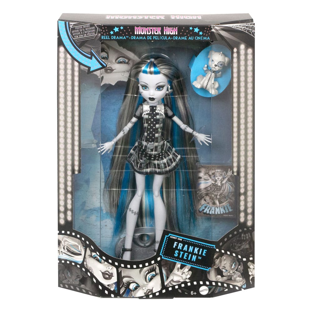 Monster High Reel Drama Puppe Frankie Stein Frankie Stein in Schwarzweiß